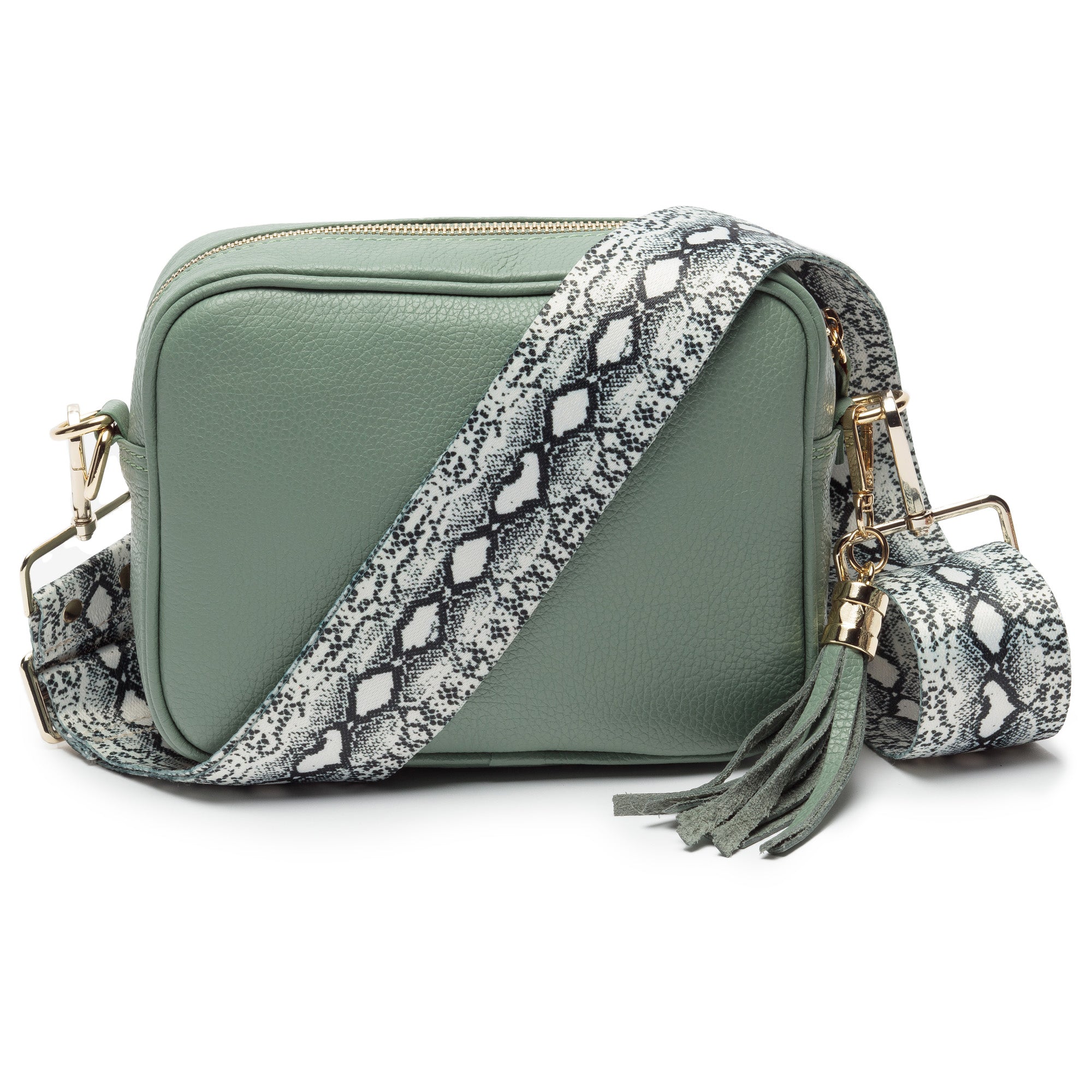 Crossbody Mint Python Strap