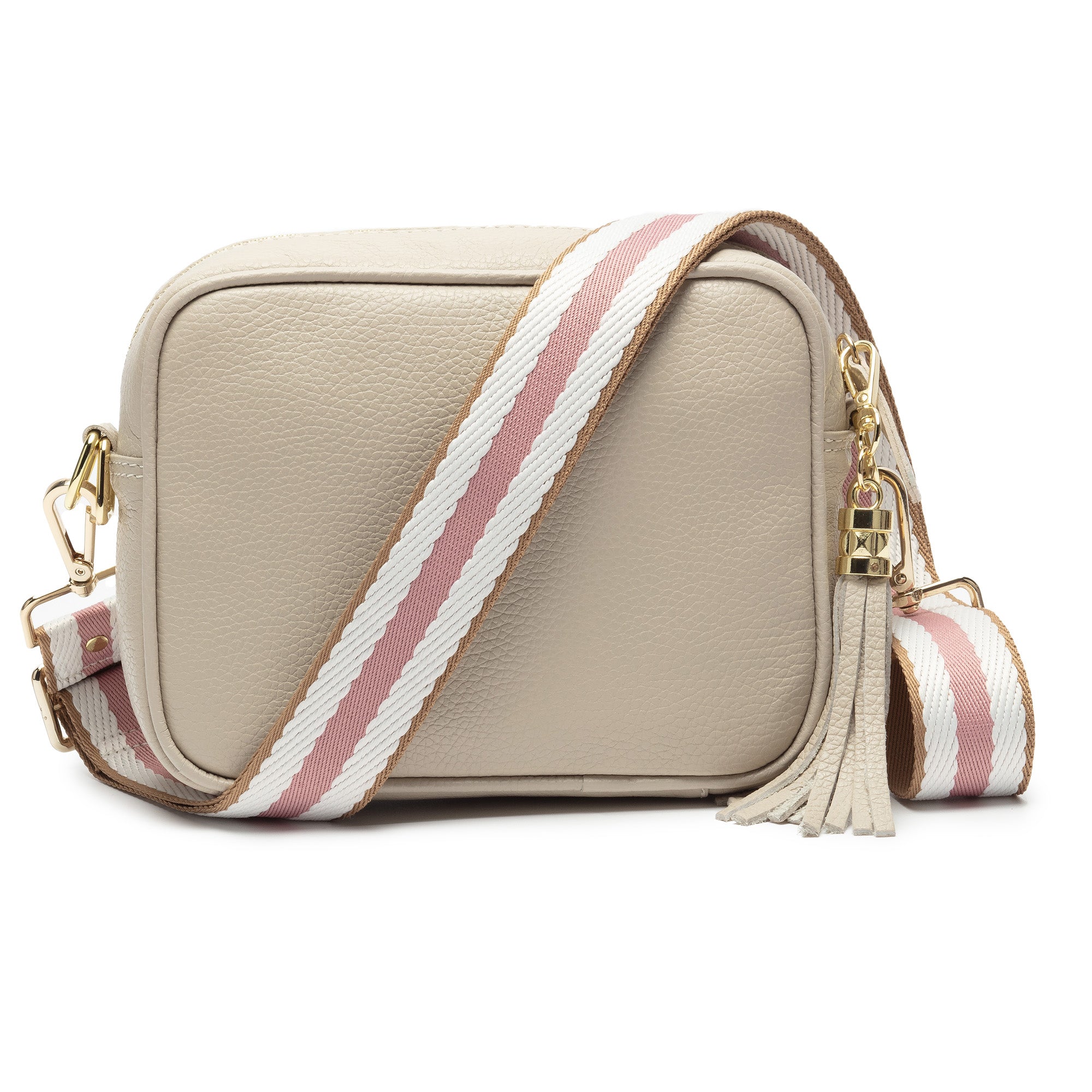 Elie Beaumont Cross Body Customisable Strap Handbag Colour: Olive/Green, Size: One Size