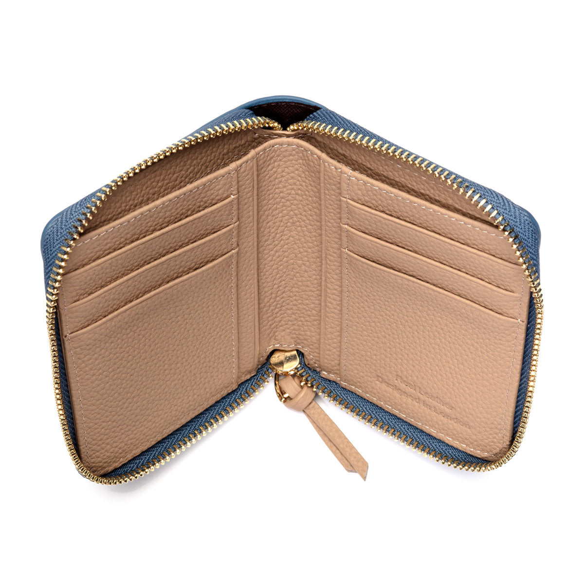 Zipper Purse/Wallet Teal - Latte