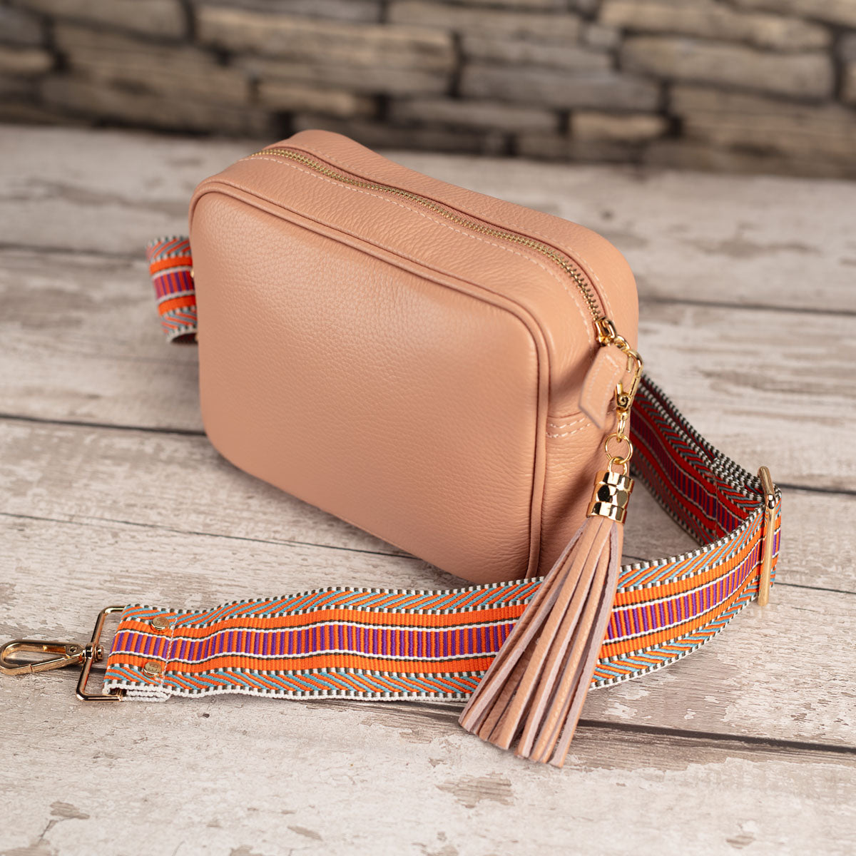 Crossbody Tassel Salmon Pink