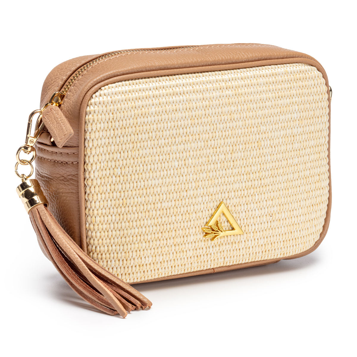 Hay Life X Elie Beaumont Raffia Camera Bag Tan