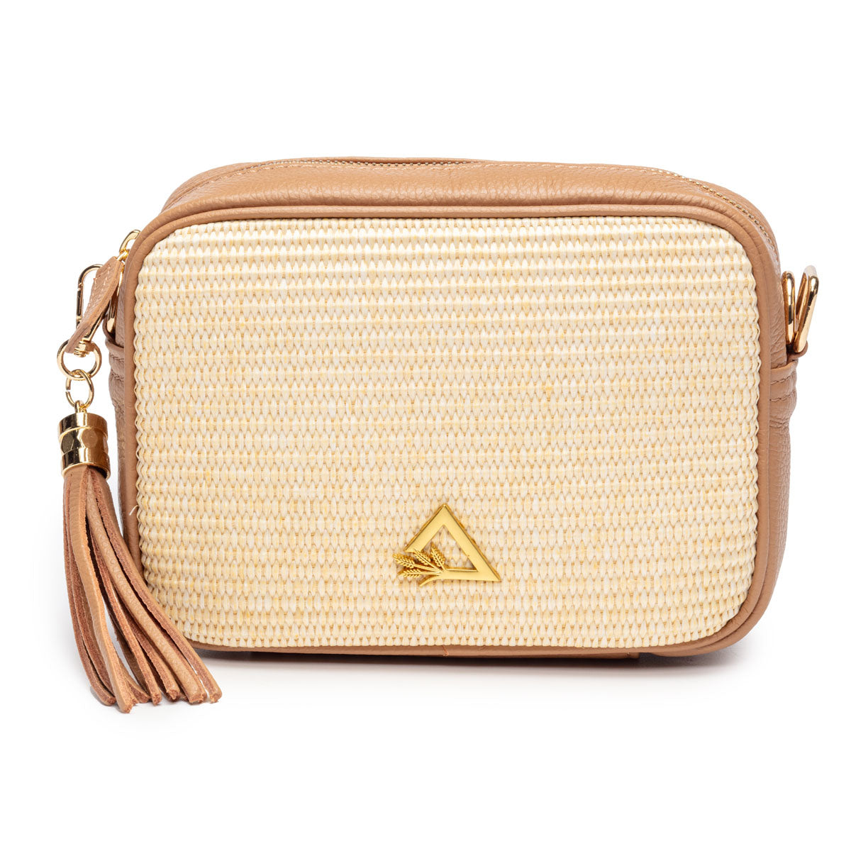 Hay Life X Elie Beaumont Raffia Camera Bag Tan