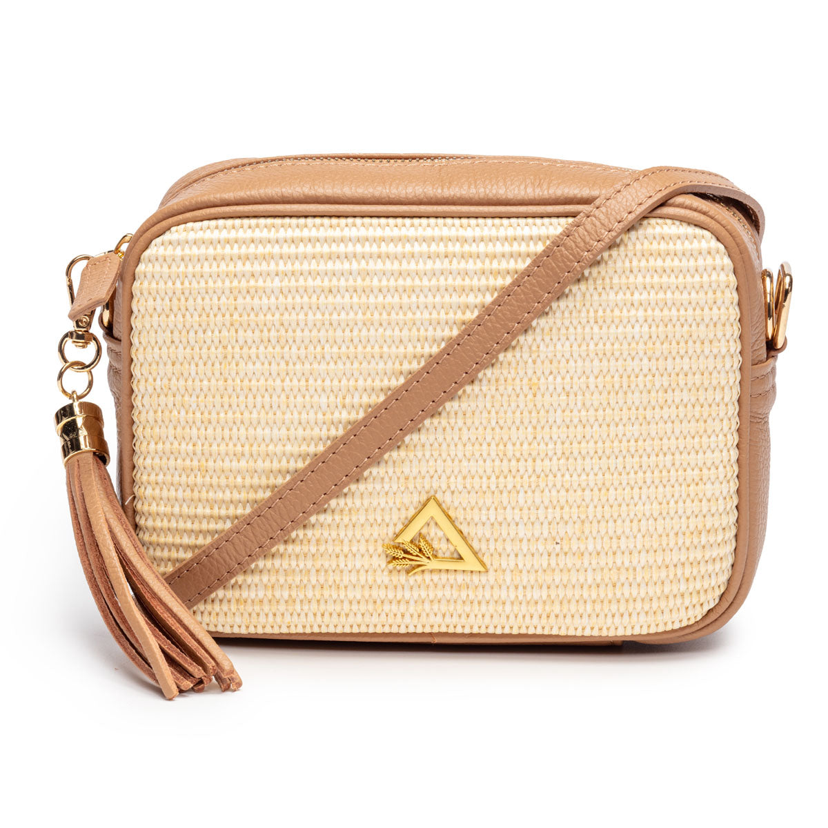 Hay Life X Elie Beaumont Raffia Camera Bag Tan