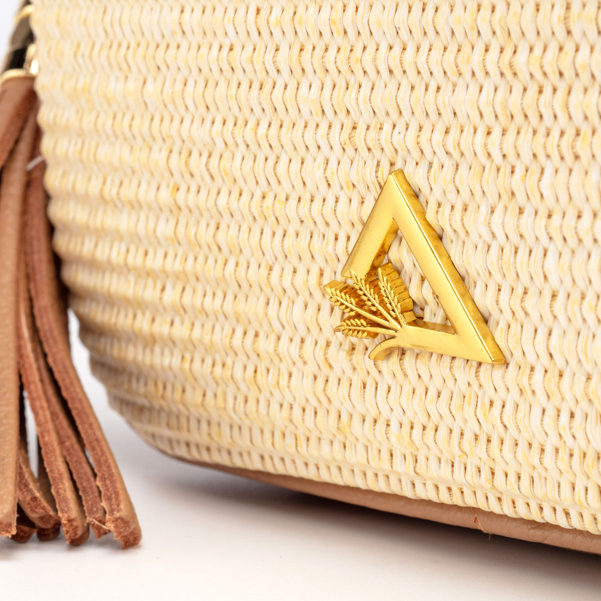 Hay Life X Elie Beaumont Raffia Camera Bag Tan