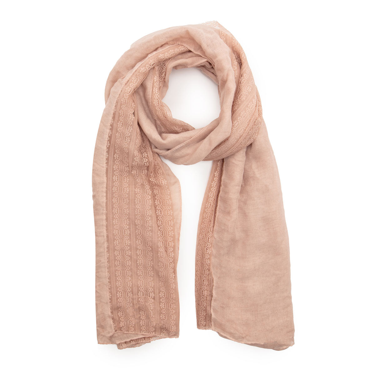 Image of Linen Lace Blush Scarf by Elie Beaumont