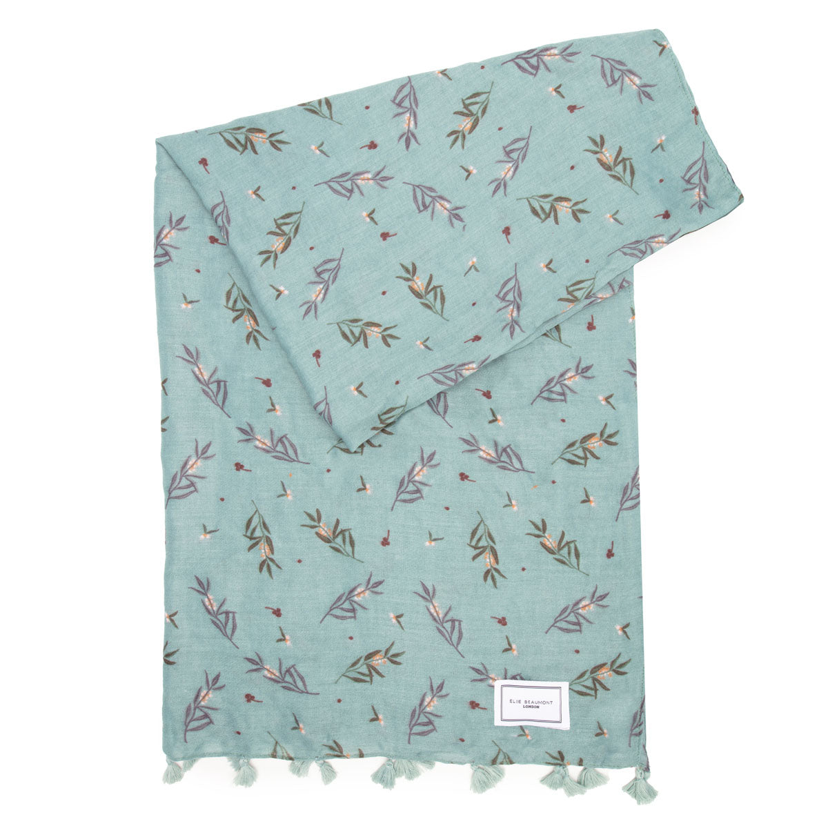 Flat Image of Mint Blossom Scarf by Elie Beaumont