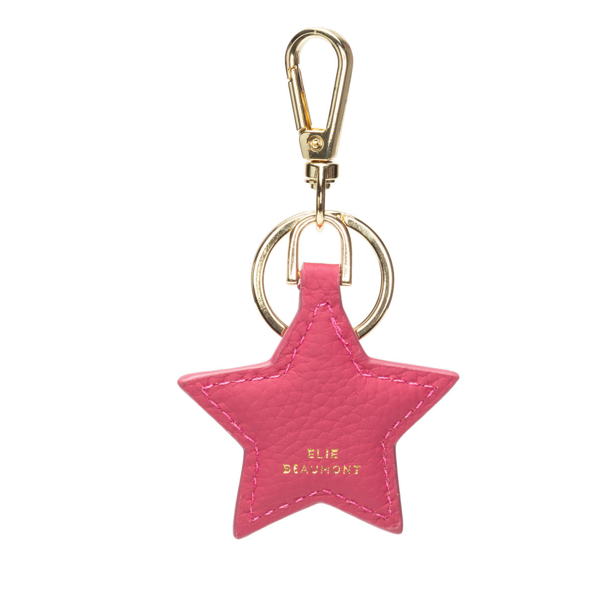 Leather Keyring - Star Berry