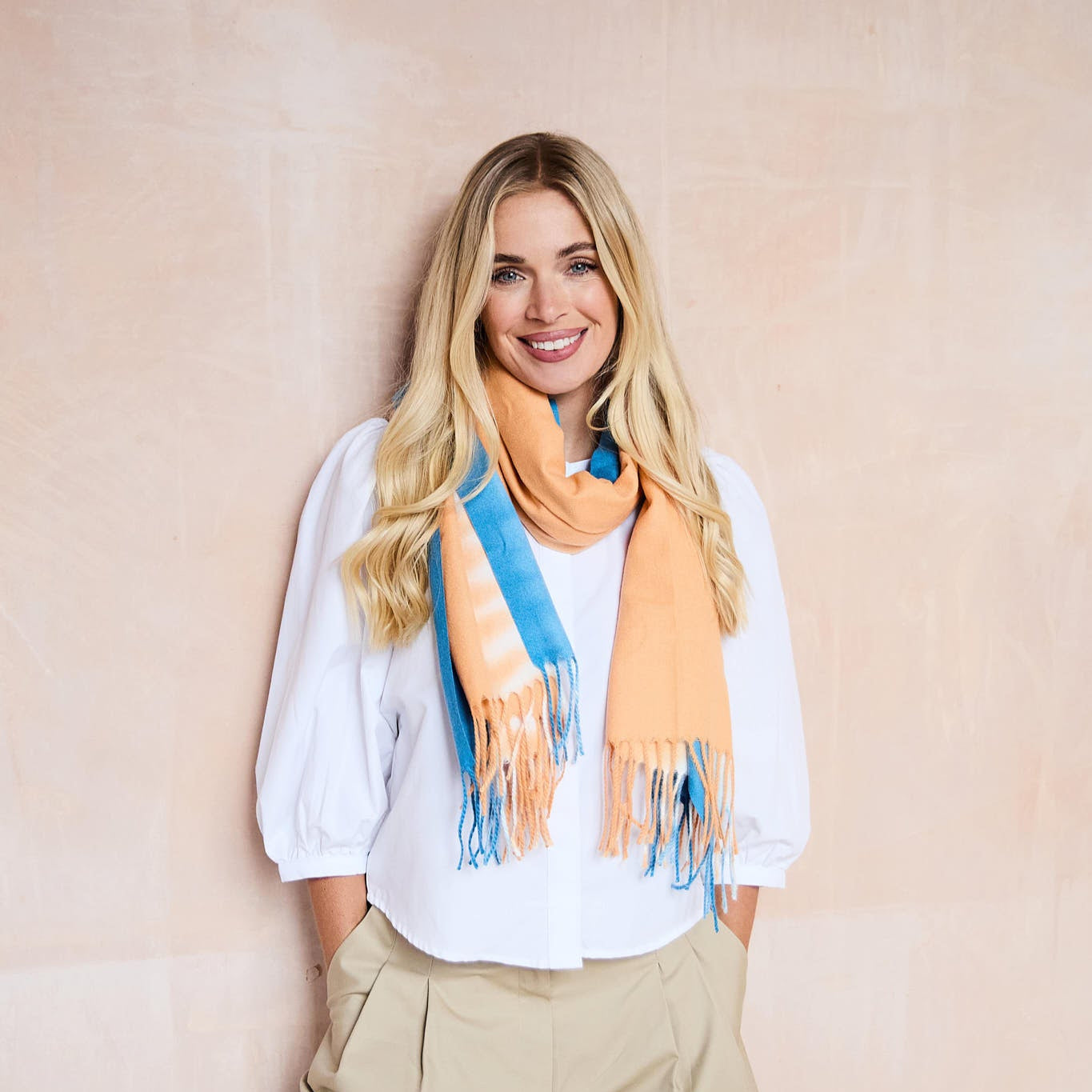 Model Image of Summer Ombre Scarf by Elie Beaumont