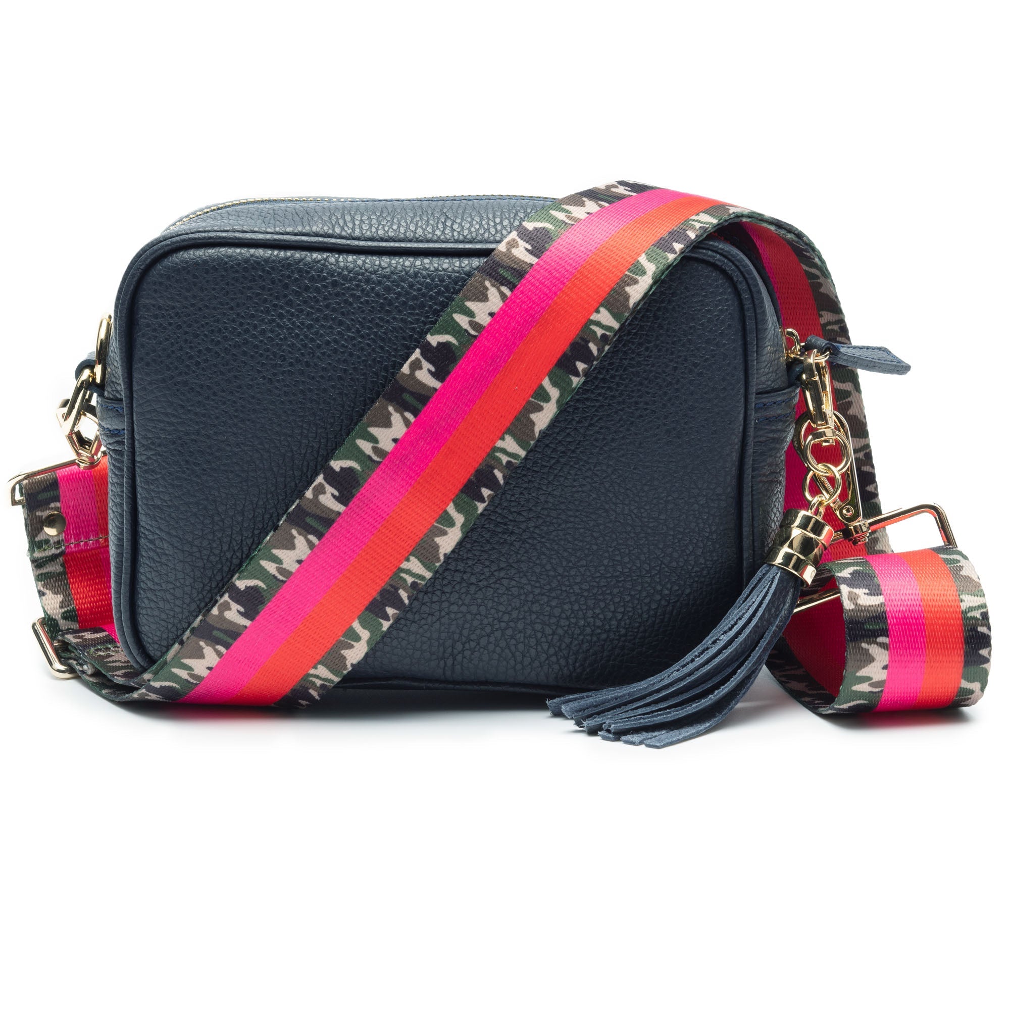 Crossbody Bag In Navy With Interchangeable Straps