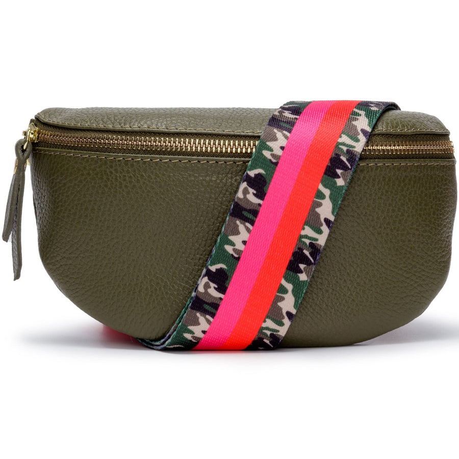 Supreme Fanny Pack Green Camo Print Japan Sling Pouch