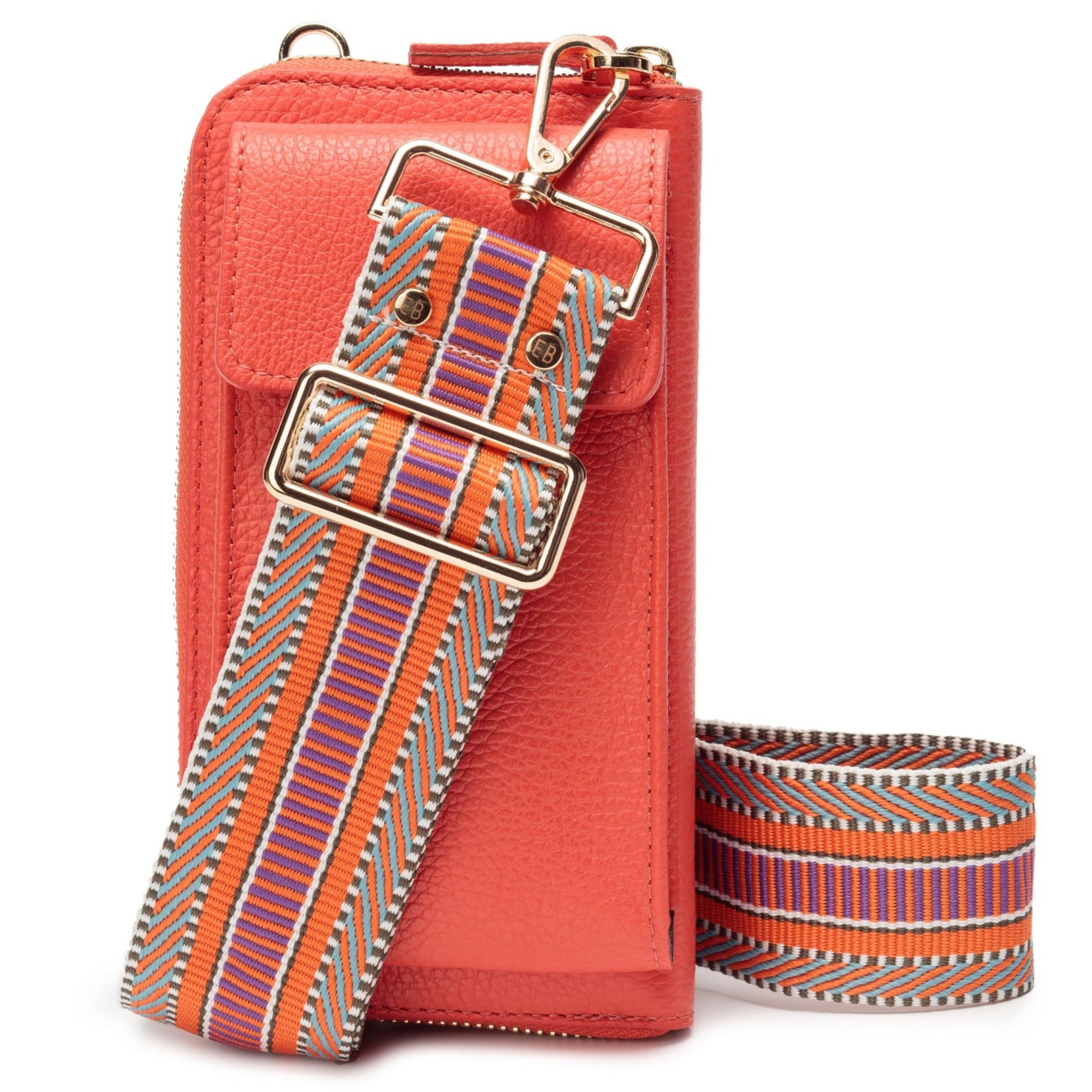 PHONEBAG KORALLE (ORANGE AZTEC TASCHENRIEMEN)