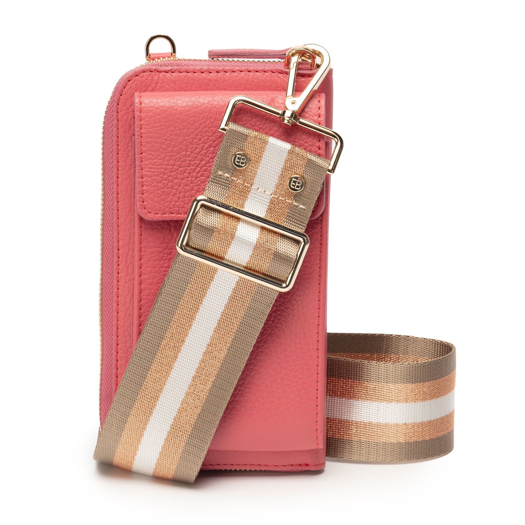 Phonebag Strawberry (Champagne Stripes strap)