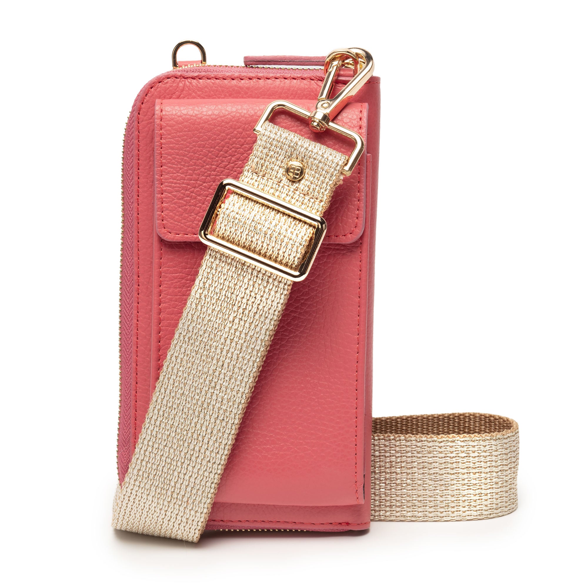 Phonebag Strawberry (Gold Glam strap)