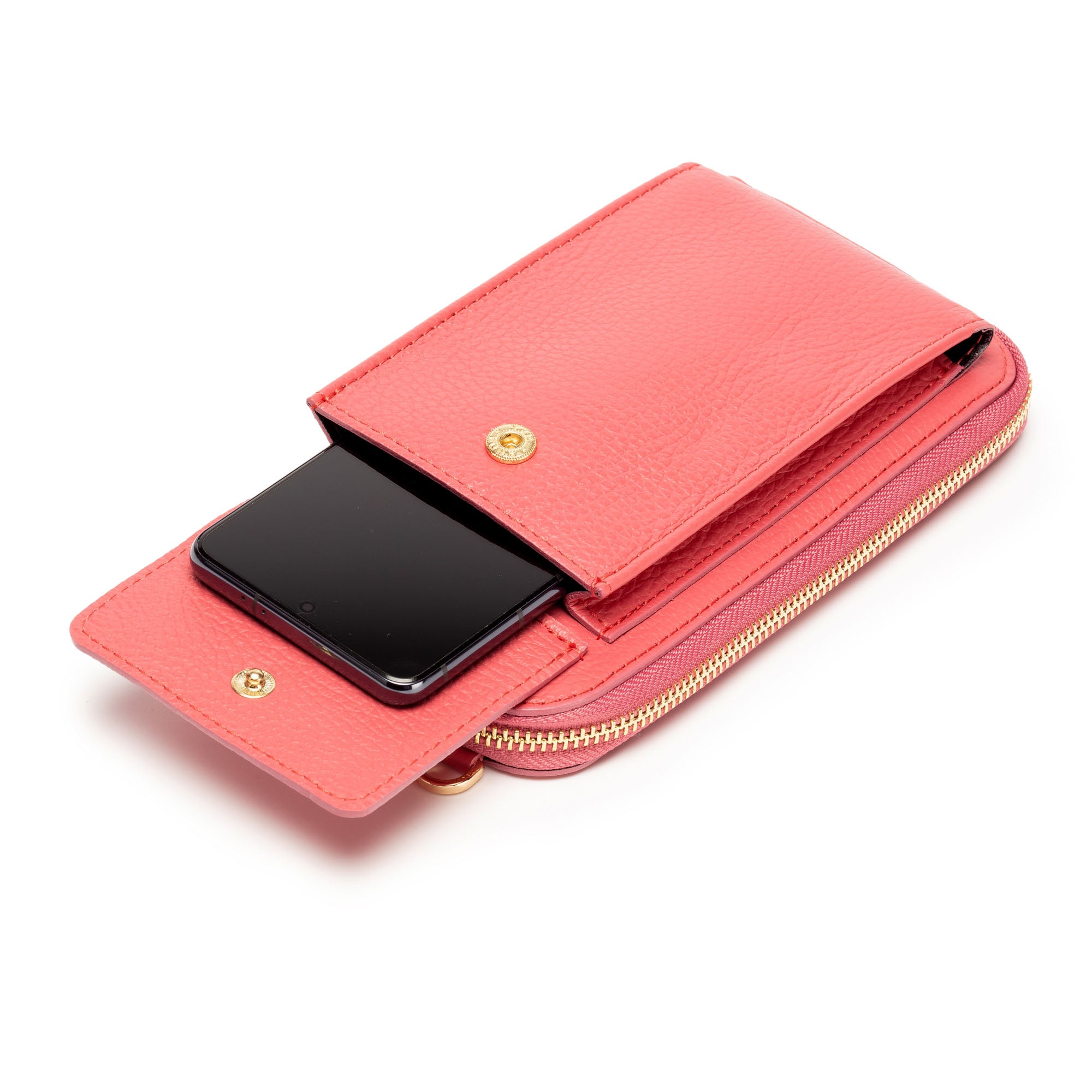 Phonebag Strawberry (Champagne Stripes strap)