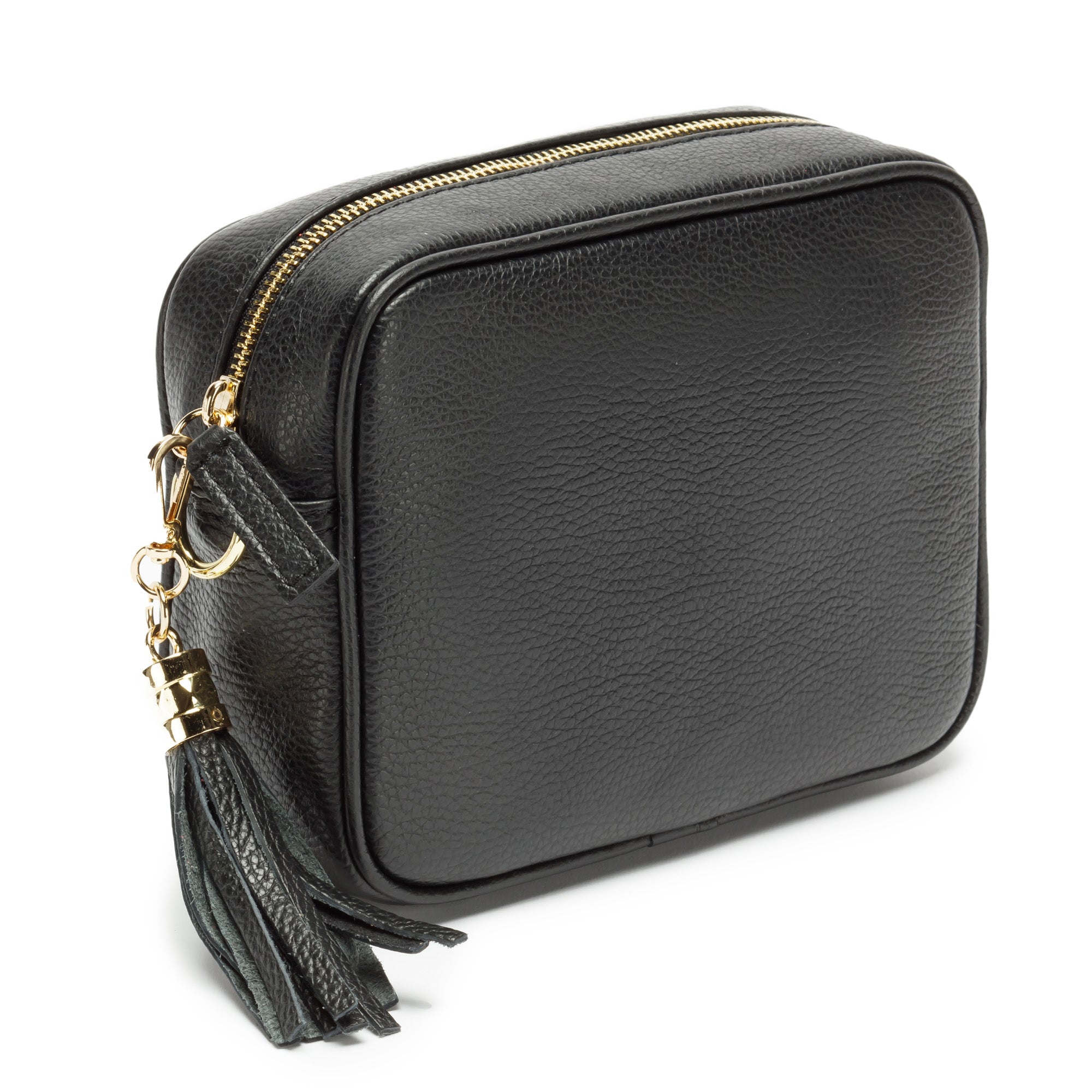 Black Elie Beaumont Leather Sling Bag Black - Black/Gold/Cream