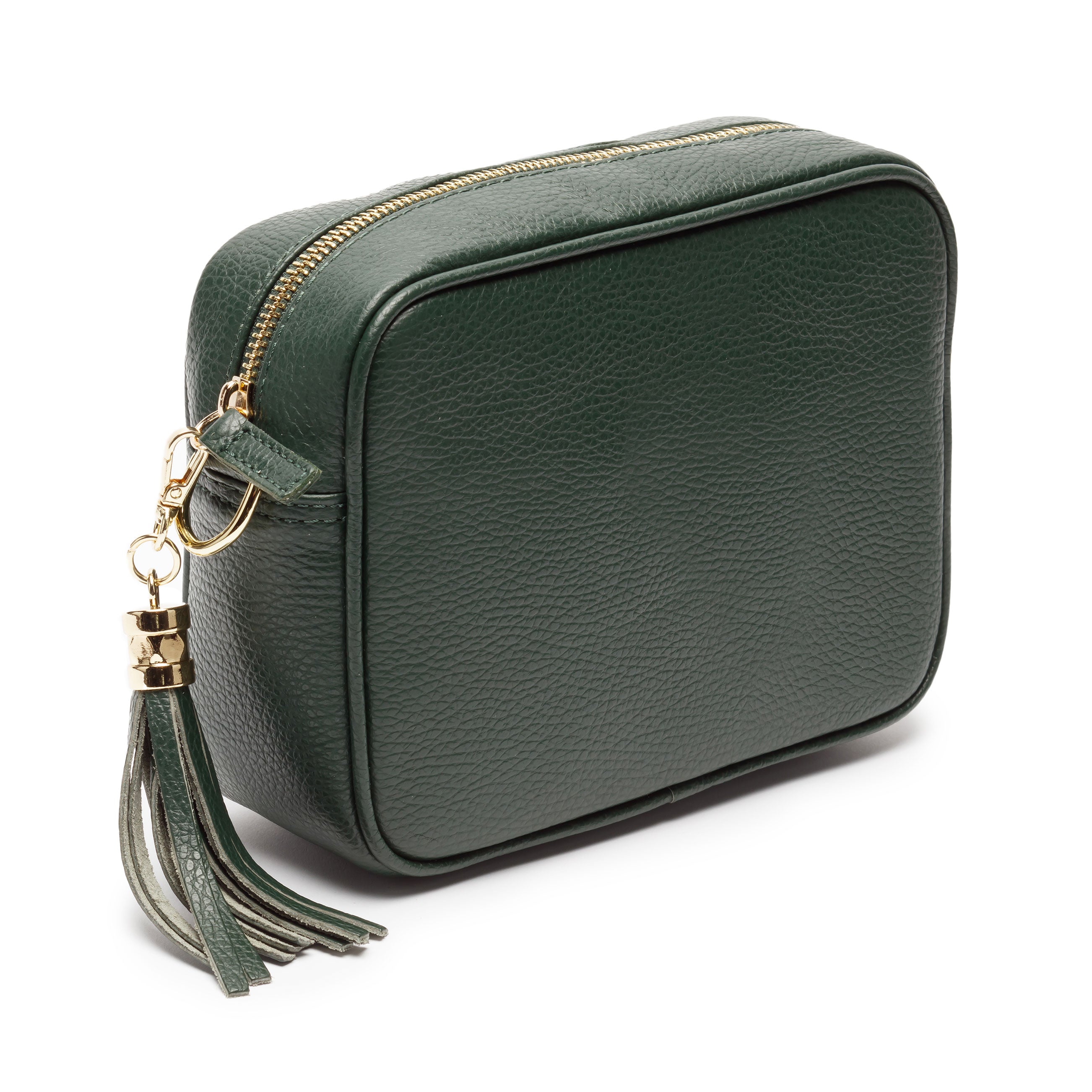 Julia Rose Olive Green Leather Crossbody Bag